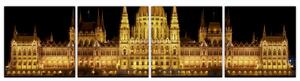 Budova parlamentu - Budapešť (Obraz 160x40cm)