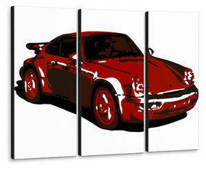 Ručne maľovaný POP Art obraz PORSCHE 911 - 60x40 cm