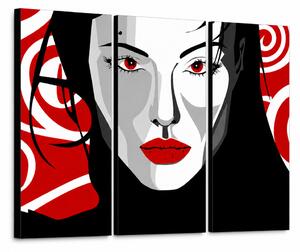 Ručne maľovaný POP Art obraz Nice WOMAN - 120x80 cm