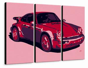 Ručne maľovaný POP Art obraz PORSCHE 911 - 120x80 cm