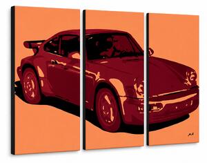Ručne maľovaný POP Art obraz PORSCHE 911 - 120x80 cm