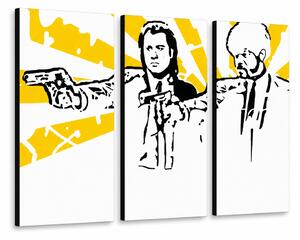 Ručne maľovaný POP Art obraz Pulp Fiction - 90x60 cm