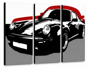 Ručne maľovaný POP Art obraz PORSCHE 911 - 60x40 cm