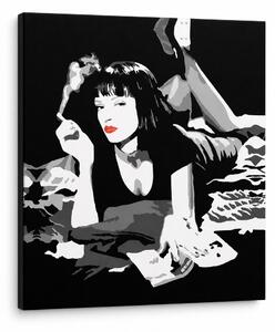 Ručne maľovaný POP Art obraz Pulp Fiction - 50x50 cm