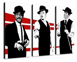 Ručne maľovaný POP Art obraz Rat Pack - 60x40 cm
