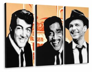 Ručne maľovaný POP Art obraz Rat Pack - 60x40 cm