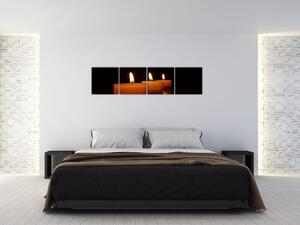 Obraz sviečok (Obraz 160x40cm)