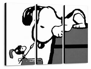 Ručne maľovaný POP Art obraz SNOOPY - 60x40 cm