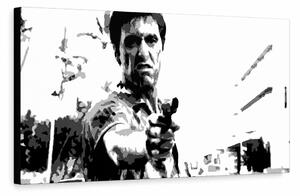 Ručne maľovaný POP Art obraz Scarface - 100x50 cm