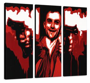 Ručne maľovaný POP Art obraz Taxi Driver - 60x40 cm