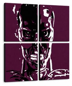 Ručne maľovaný POP Art obraz TERMINATOR - 60x60 cm