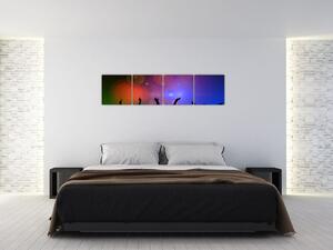 Farebný obraz - oslava (Obraz 160x40cm)
