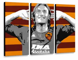 Ručne maľovaný POP Art obraz Francesco Totti - 60x40 cm