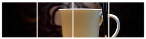 Obraz do kuchyne - šálku s kávou (Obraz 160x40cm)