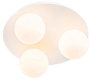 Moderné kúpeľňové stropné svietidlo biele 3-svetlo - Cederic