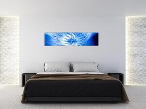 Modrý moderný obraz (Obraz 160x40cm)