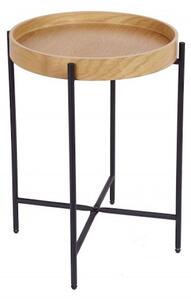 Elements príručný stolík hnedý Ø43 cm