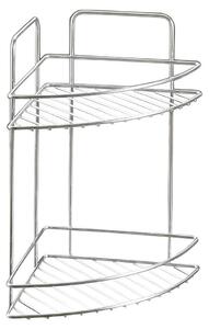 METALTEX 403313000 Reflex LUXY, dvojposchodová rohová polica, 23 x 23 x 35 cm, povrchová úprava Chrometherm