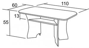 BRADOP Konferenčný stôl MICHAL 110x60