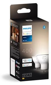 Philips Hue White 8720169230231 LED žiarovka GU10 4,2W/400lm 2700K bluetooth 2-set