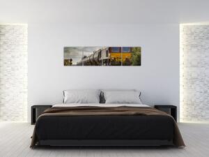 Obraz - idúci vlak (Obraz 160x40cm)