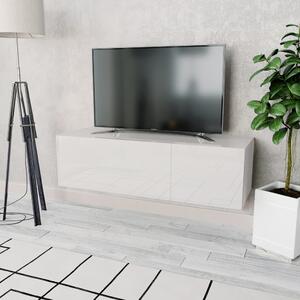 TV skrinka, kompozitné drevo 120x40x34 cm, lesklá biela