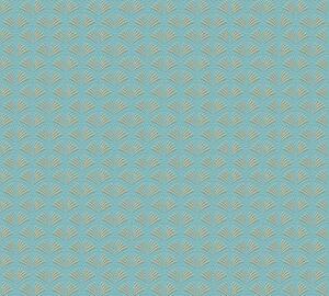A.S. Création | Vliesová tapeta na stenu Trendwall 2 37957-4 | 0,53 x 10,05 m | tyrkysová, zelená, modrá, zlatá