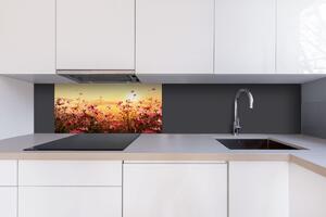 DIMEX | Dibond doska za kuchynskú linku | DBW-08040-130 Kvetinové pole| 80 x 40 cm