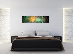 Obraz ohňostroje (Obraz 160x40cm)