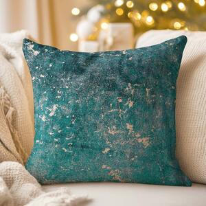 Biante Zamatová obliečka na vankúš Isabela IBL-007 Gold Design petrolejová 60 x 60 cm