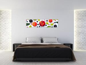 Moderné obrazy - ovocie (Obraz 160x40cm)