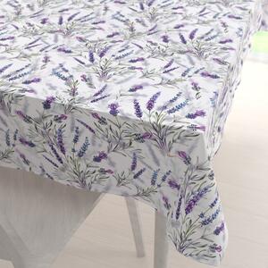 Biante Teflónový obdĺžnikový obrus TF-072 Levandule na bielom 100x140 cm