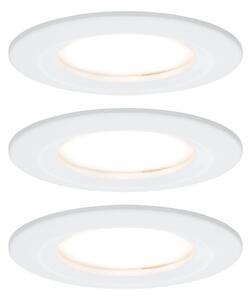 Paulmann LED zapustený spot Nova Coin 3 biely okrúhly stmievateľný