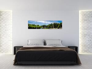 Obraz jazera na stenu (Obraz 160x40cm)
