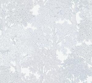 A.S. Création | Vliesová tapeta na stenu AP Floral Impression 37753-6 | 0,53 x 10,05 m | biela, šedá