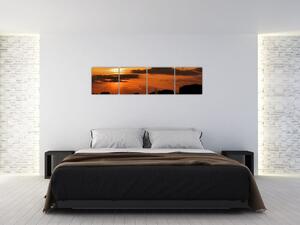 Západ slnka na mori (Obraz 160x40cm)