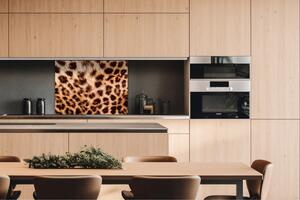 DIMEX | Dibond doska za kuchynskú linku | DBW-08060-069 Leopardia koža | 80 x 60 cm