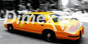 DIMEX | Obraz na skle | Taxi GL-60-012 | 60 x 30 cm