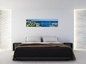 Obraz prímorského útesu (Obraz 160x40cm)