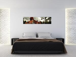 Tehlový dom - obraz (Obraz 160x40cm)