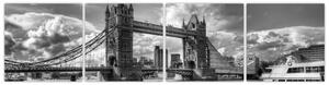 Tower Bridge - moderné obrazy (Obraz 160x40cm)