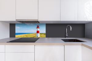 DIMEX | Dibond doska za kuchynskú linku | DBW-08040-119 Maják na pláži| 80 x 40 cm