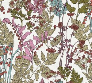A.S. Création | Vliesová tapeta na stenu AP Floral Impression 37751-3 | 0,53 x 10,05 m | viacfarebná, biela