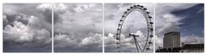 Londýnske oko (London eye) - obraz (Obraz 160x40cm)