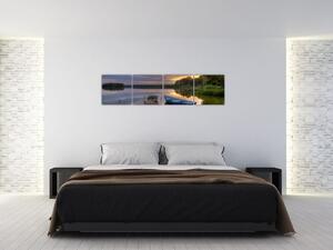 Obraz jazera (Obraz 160x40cm)