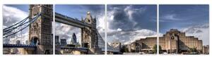 Tower Bridge - moderné obrazy (Obraz 160x40cm)