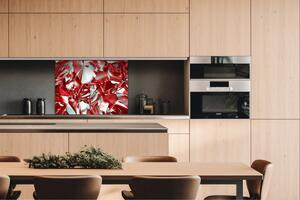 DIMEX | Dibond doska za kuchynskú linku | DBW-08060-071 Červený kryštál | 80 x 60 cm