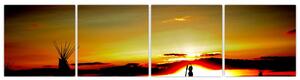 Obraz západu slnka (Obraz 160x40cm)