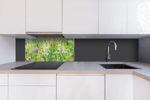 DIMEX | Dibond doska za kuchynskú linku | DBW-08040-172 Kvetinová lúka| 80 x 40 cm