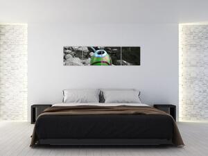 Zelený hrnček - obraz (Obraz 160x40cm)